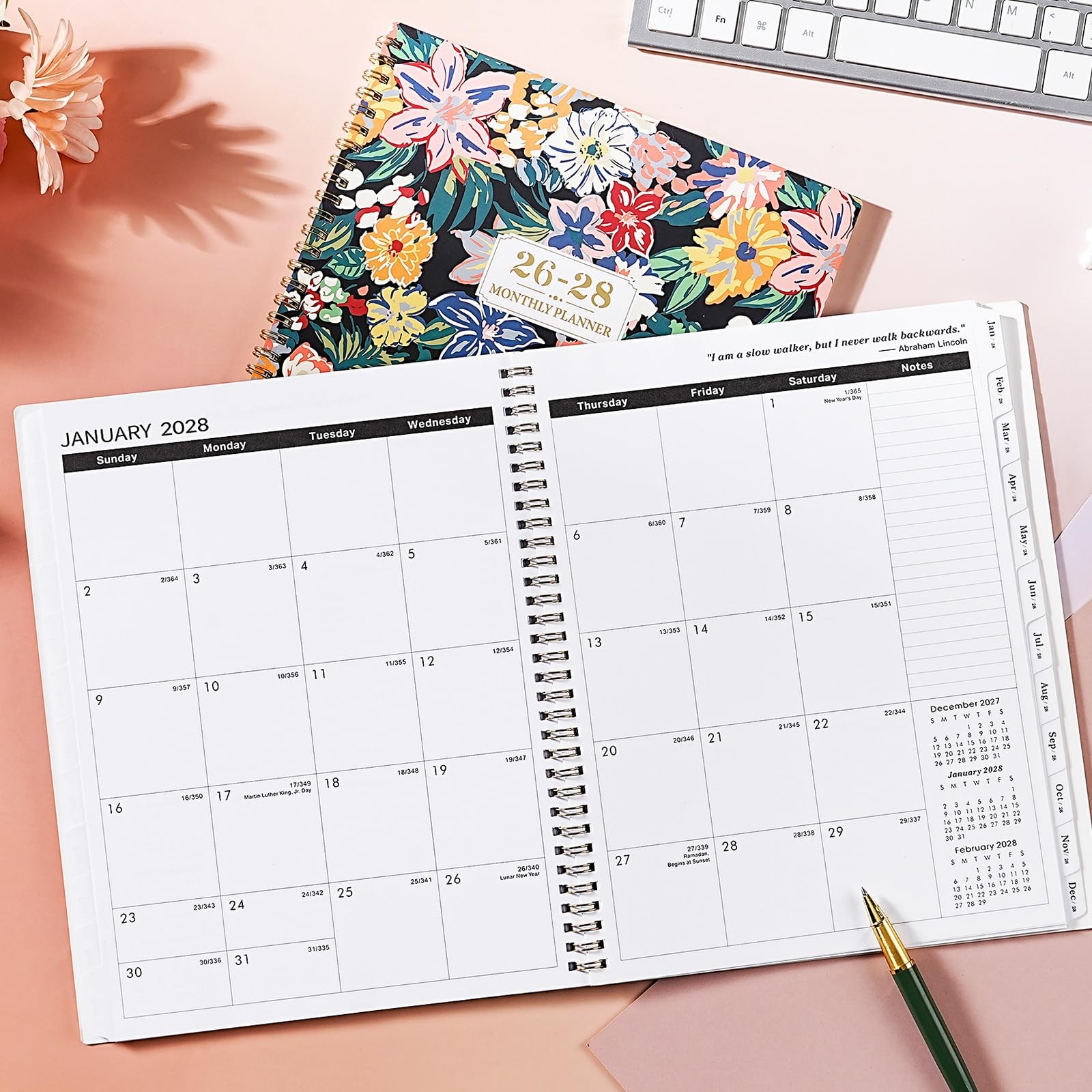 Monthly Planner 2026-2028 – 3 Year Planner/Calendar 2026-2028, JAN 2026 – DEC