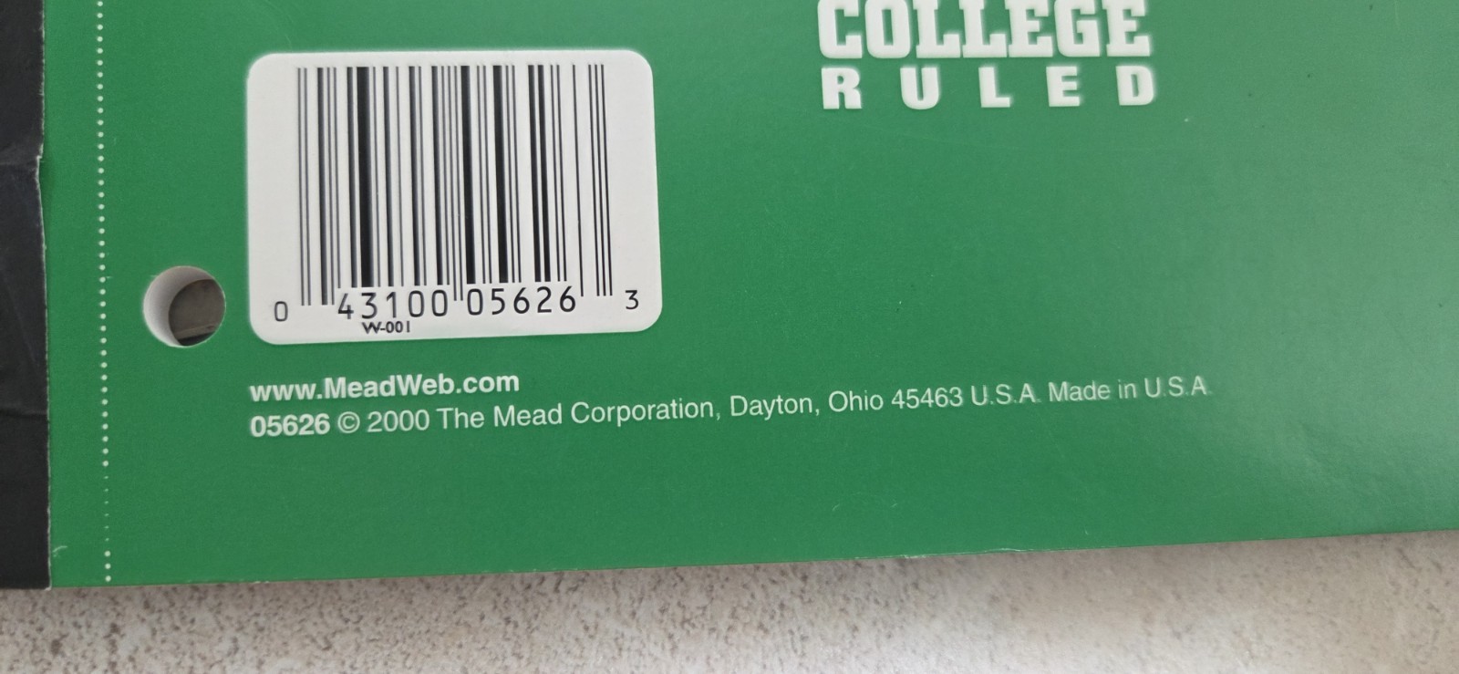 Mead LOT (4) 3X 05626 – 1X 05222 Neatbook 80-Page 8 x 10-1/2-Inch College-Ruled