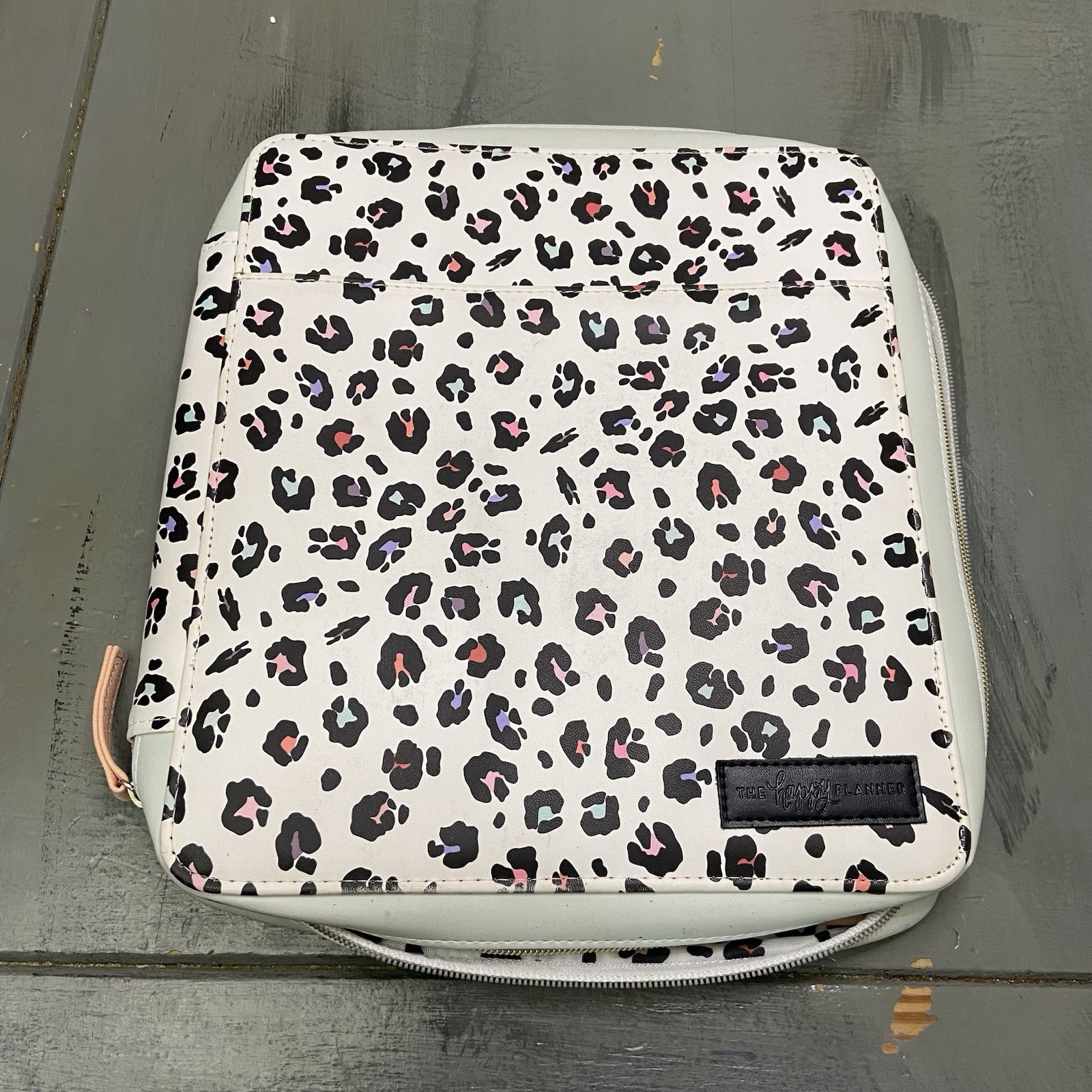 The Happy Planner Colorful Leopard Classic Zip Folio Planner Cover