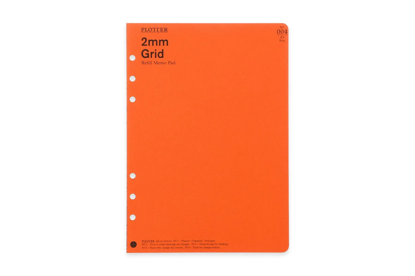 Japan NEW DESIGNPHIL MIDORI A5 PLOTTER Memo Pad Refill 2mm Grid 777164