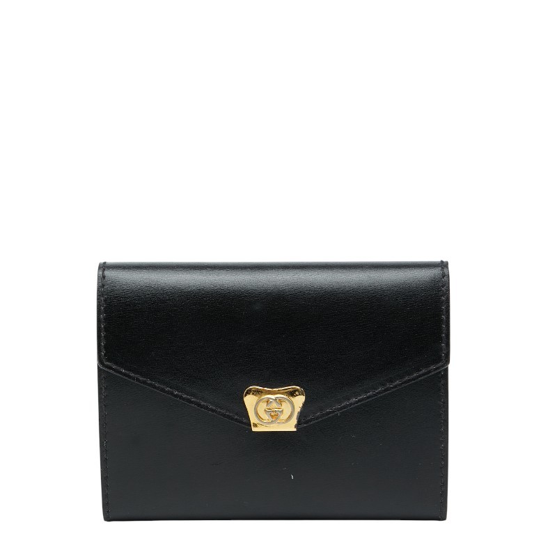 Gucci Notebook Cover 031 379 4328 Black Leather Women’s Ballpoint Pen Box
