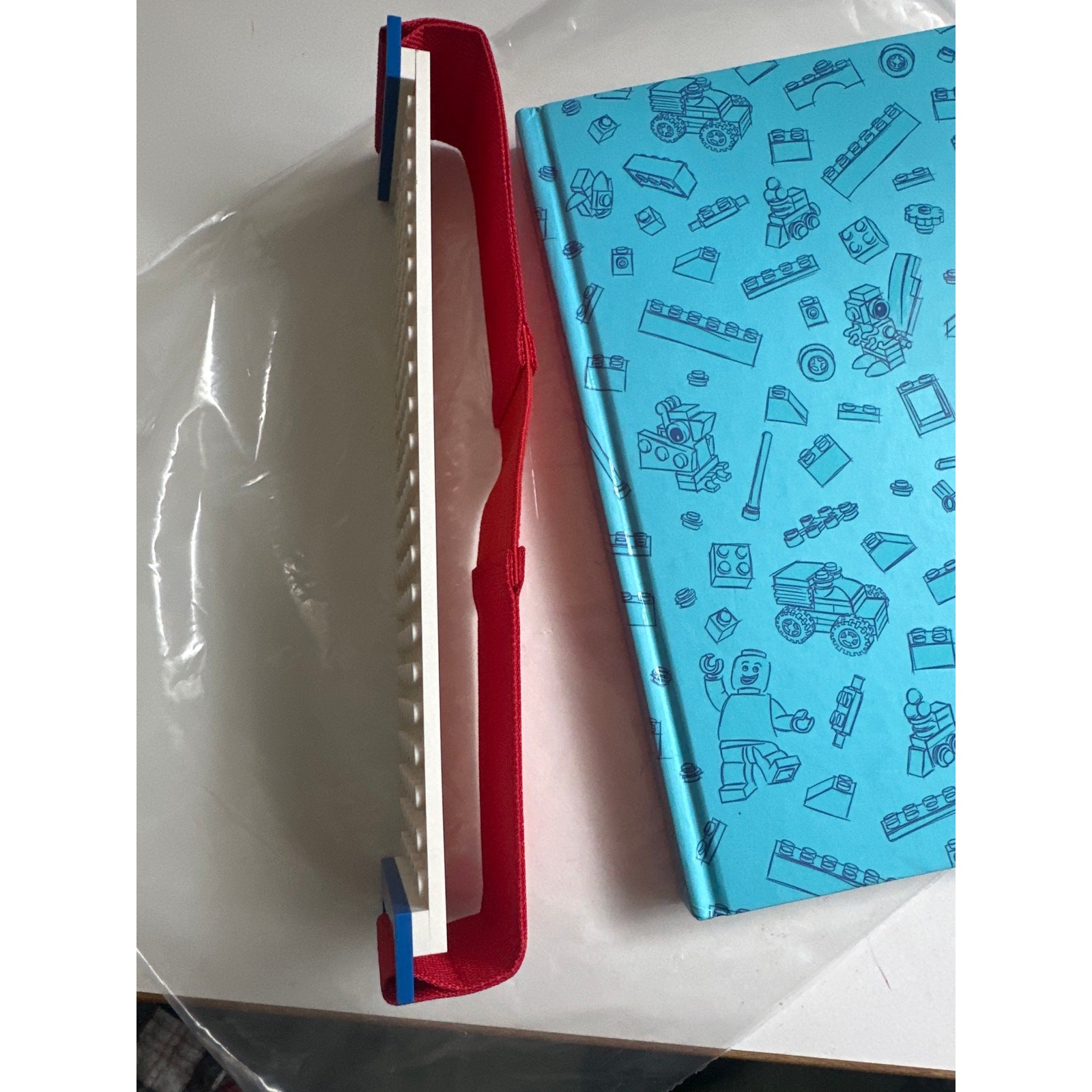 LEGO Hardcover Journal Stationery with Band Blue Building Bricks adaptable book