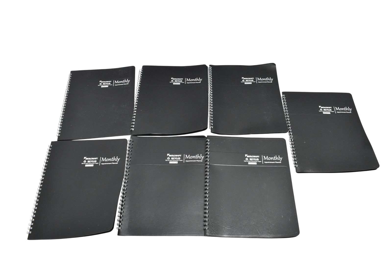 SKILCRAFT 2026 Monthly Appointment Planner Large Black Lot Of 7 New Recycled