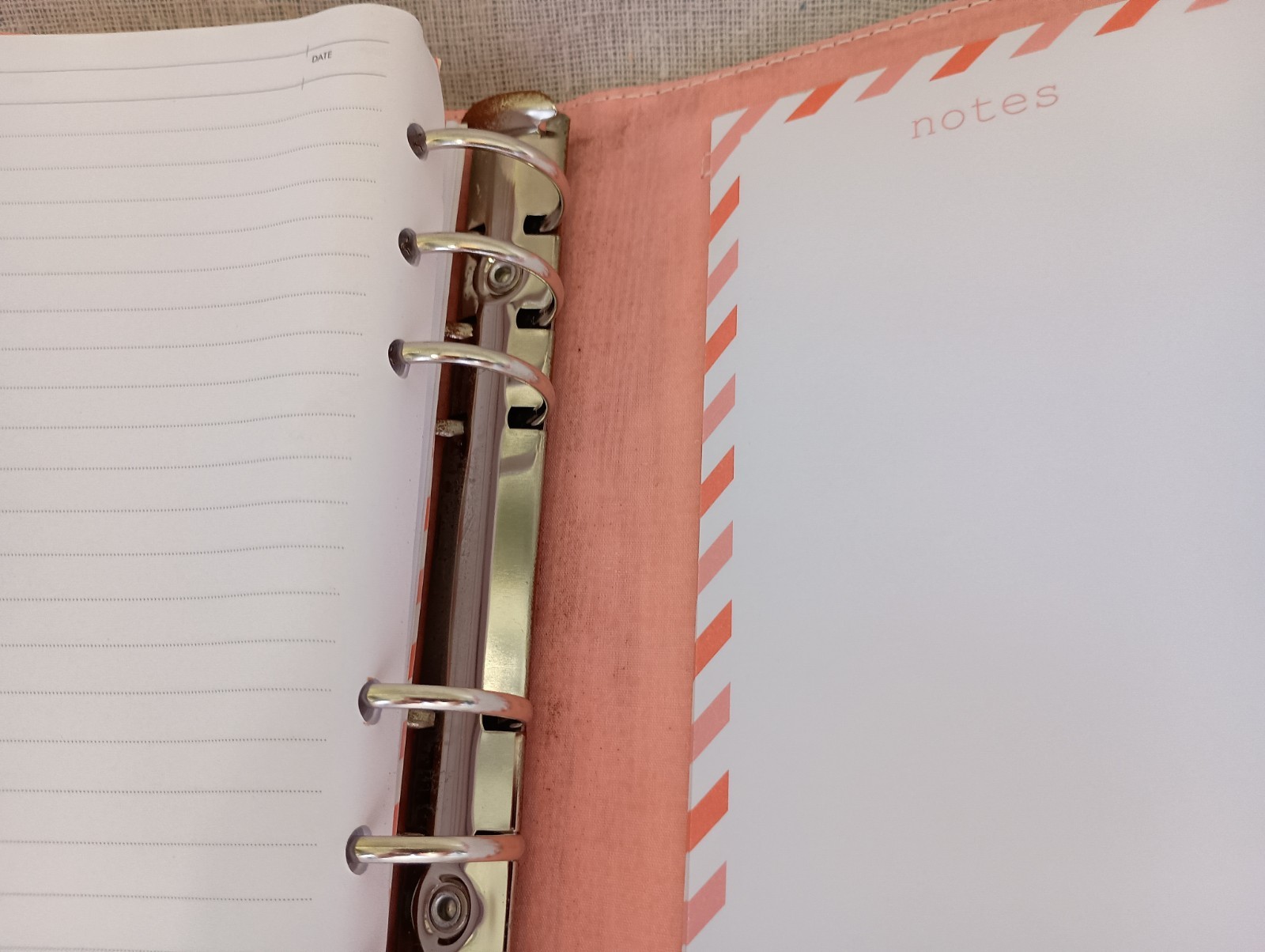 NIB Kikki K White Paper Pencil Leather Personal Planner Notebook Calendar