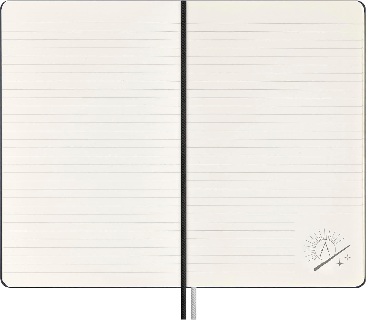 Moleskine Harry Potter Lumos Notebook Hard Cover, Ruled, Large Glow in Dark New