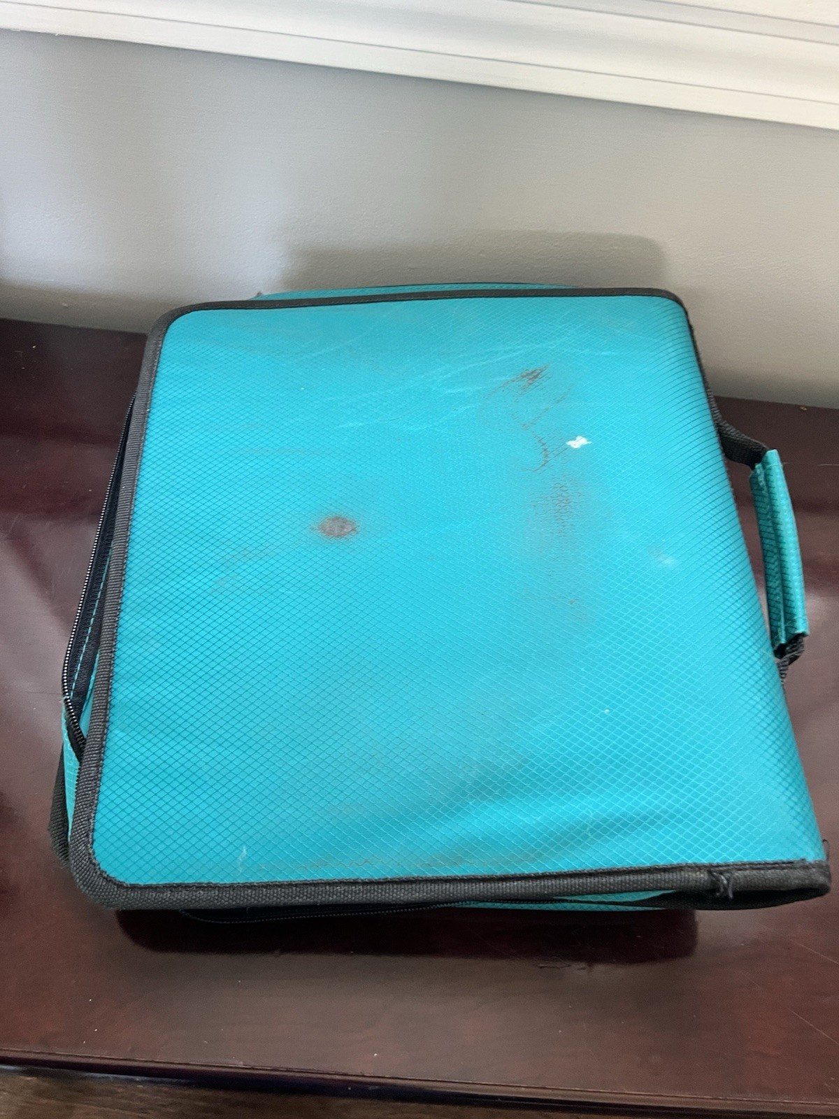 Pock-it Plus Ultimate 4” Zipper Binder/Lap Top Bag Teal With Shoulder Strap