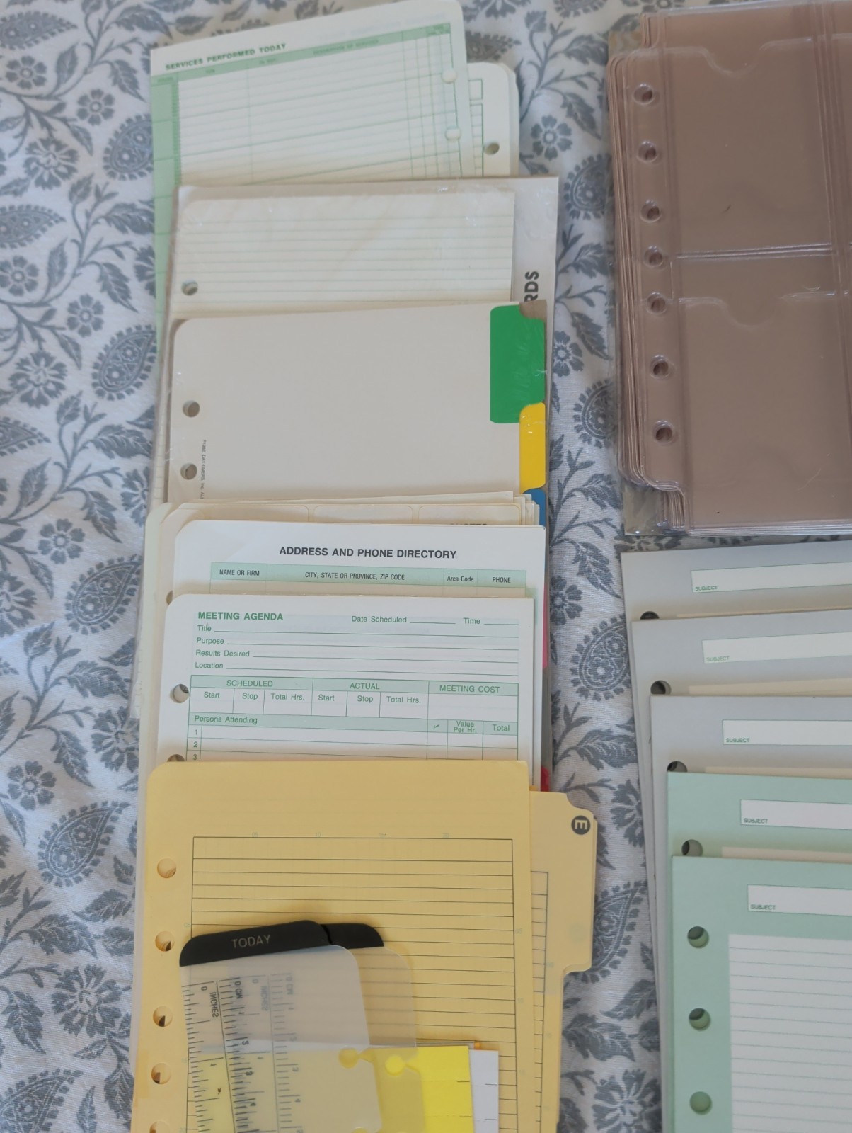 Day-Timer Organizer-Assortment Extra Pages-Spiral Pocket Size Planner Refill
