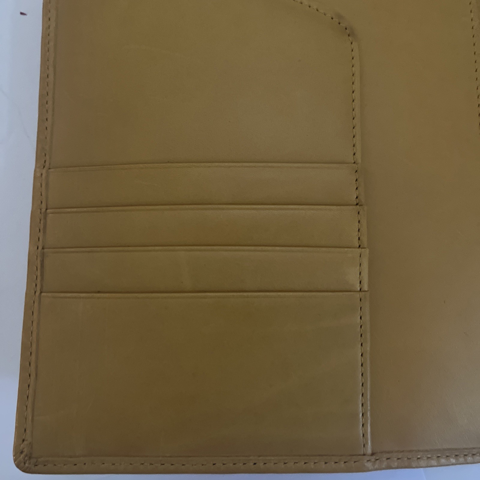 Vintage Coach Yellow Leather Portfolio Padfolio 8.5” X 6” Note Pad Y2K