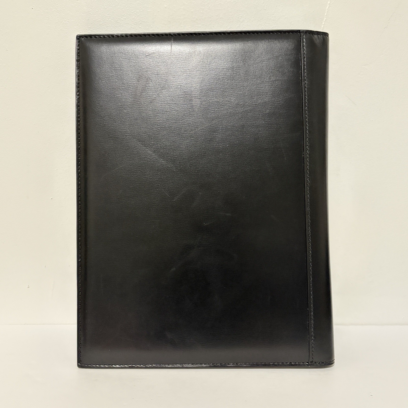 Tumi Padfolio Notepad Organizer Holder Black Leather 9 x 12″ Executive Legal Pad