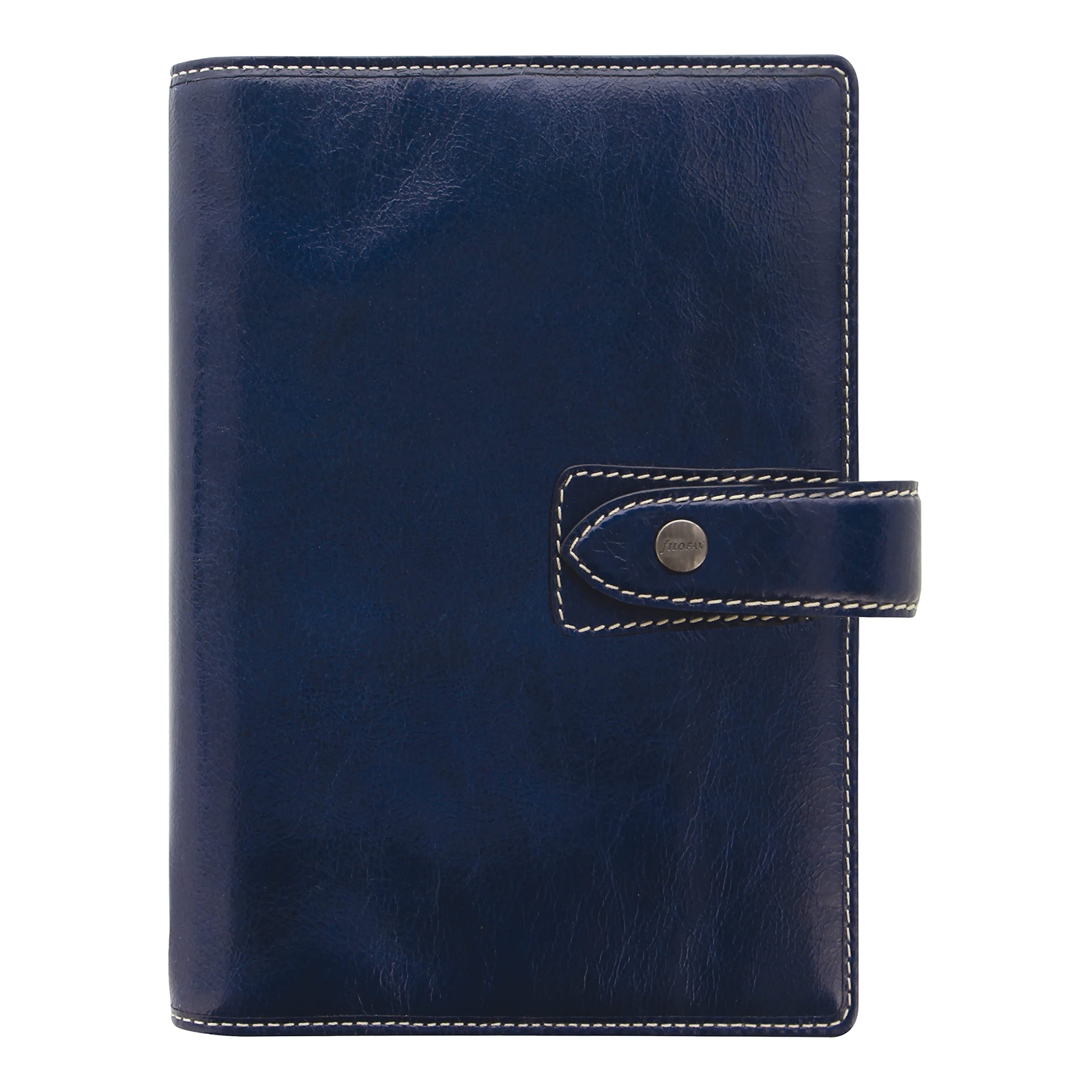 Filofax Malden Organizer Personal Size Navy – Tactile Full Grain Buffalo Leat…