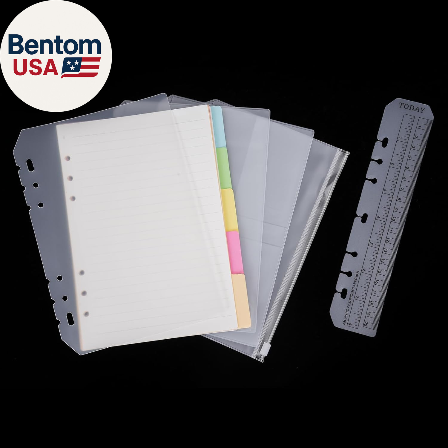 Army Military Padfolio Ring Binder with Zippered Portfolio Organizer and Tactica