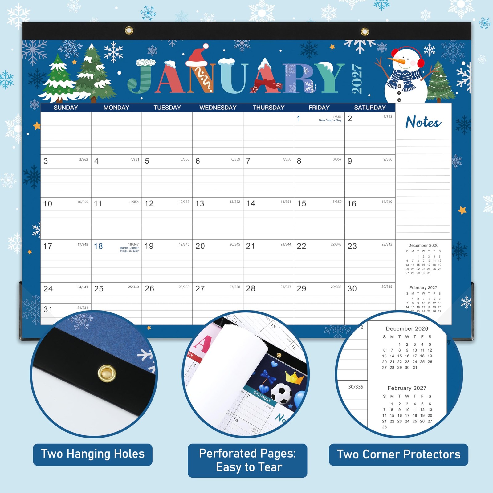 Desk Calendar 2026-2027 – from July 2026 to December…