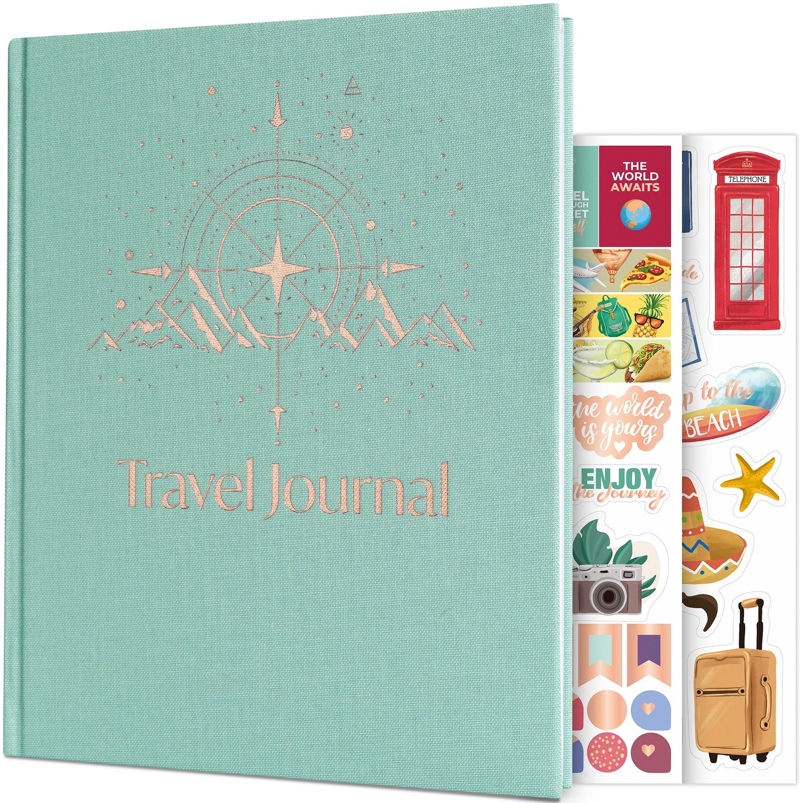 Skyline Travel Journal – Traveling 7.7 x 9.2″ (Compass cover), Ice River