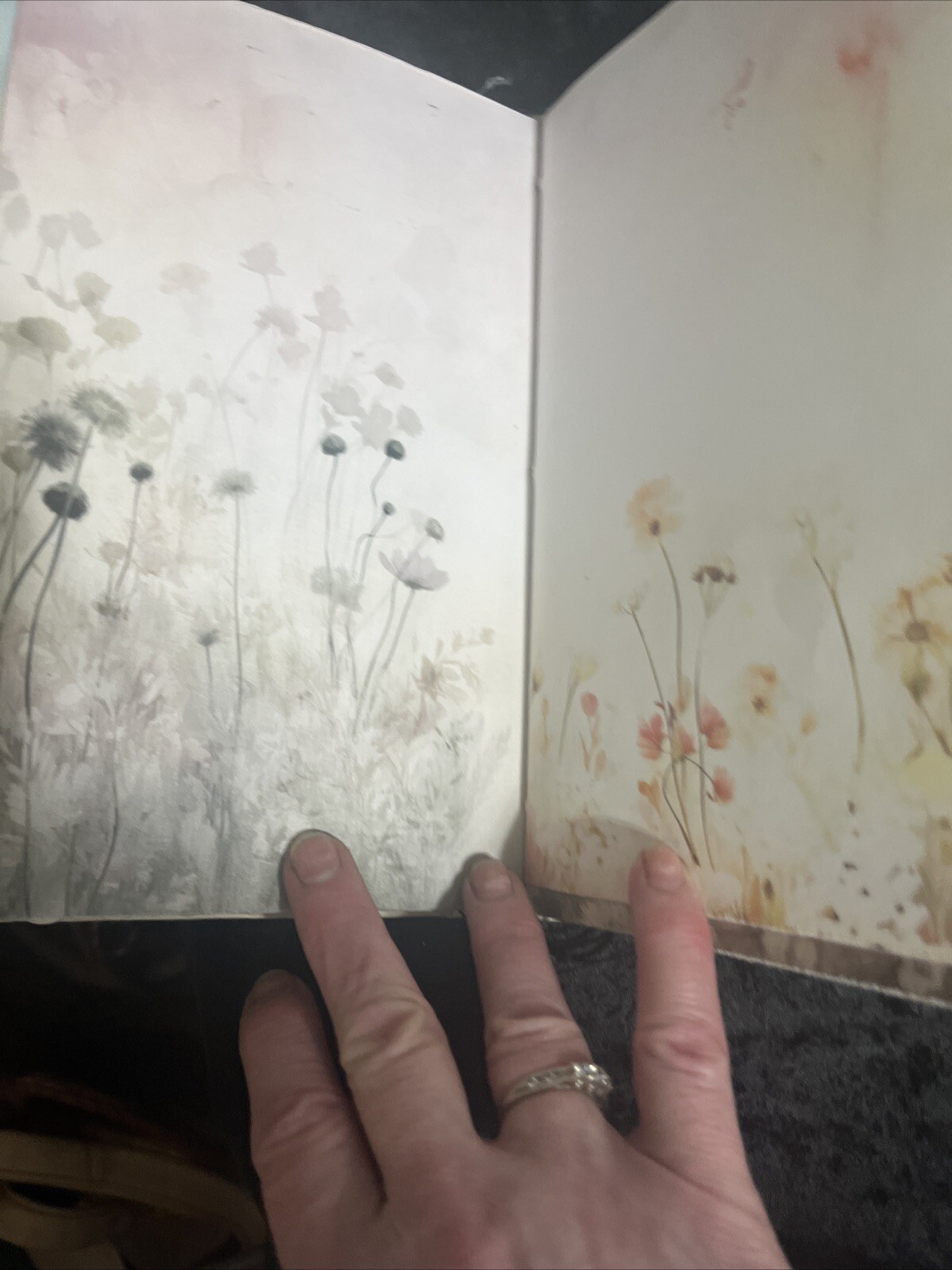 Journal Handmade Wildflowers Corner Protectors Book Label Plate