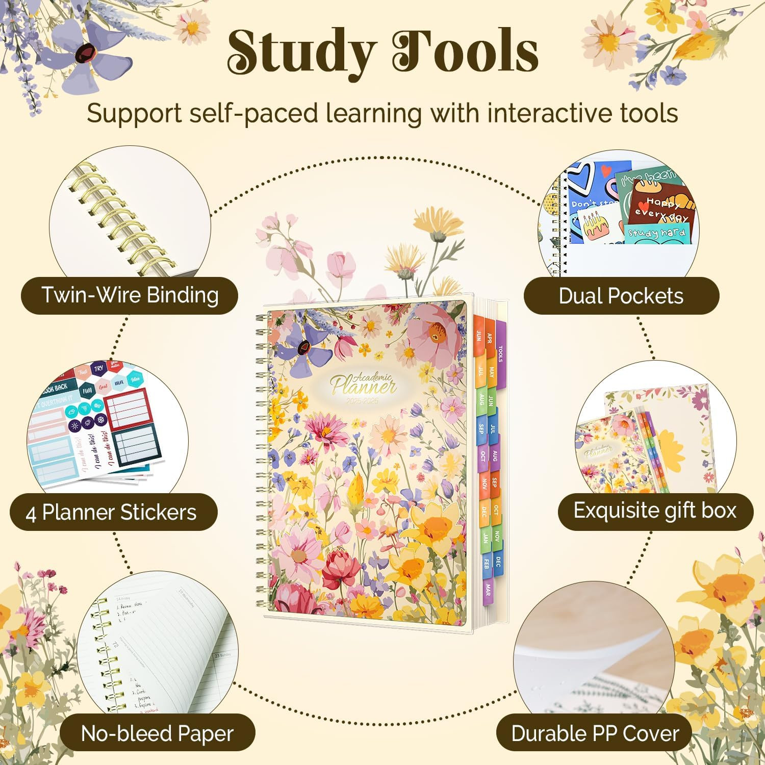 19 Months Academic Year Planner 2025 – 2026, Jun.25 – Dec.26 School Weekly an…