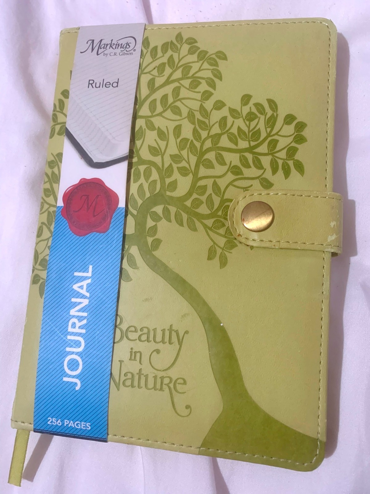 Markings by C.R. Gibson Beauty in Nature JOURNAL 256 Pages, Ruled w/Ribbon
