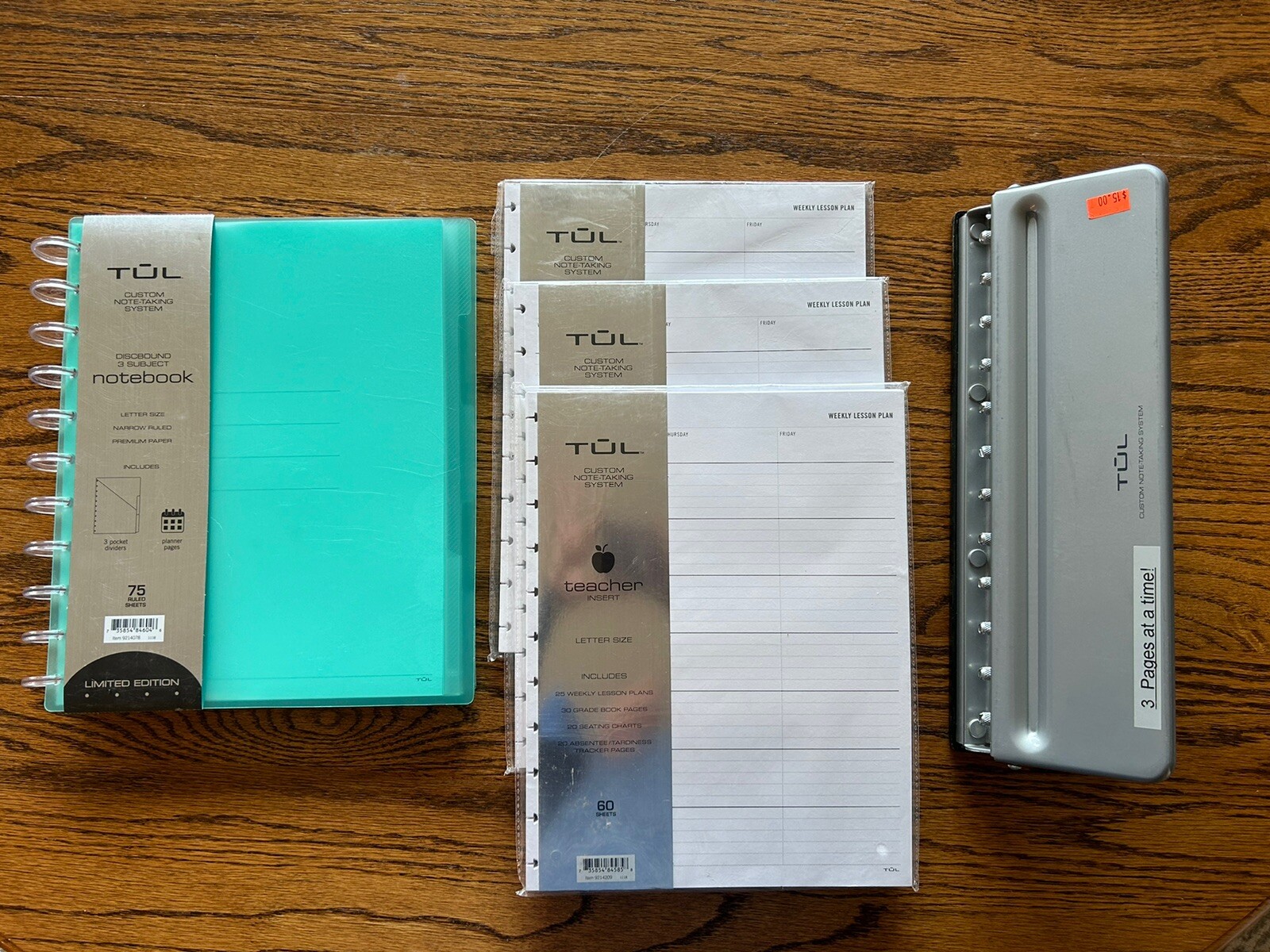 Tul Note-Taking System Custom Lot Of 5