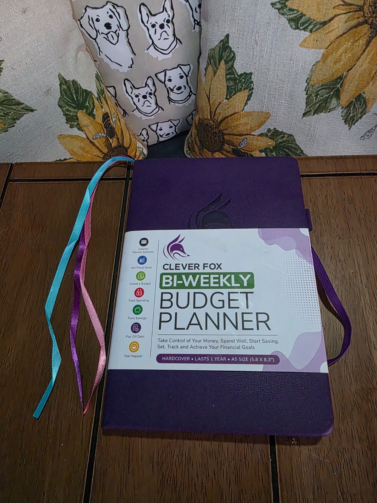 Clever Fox Bi-Weekly Budget Planner A5 Size Purple