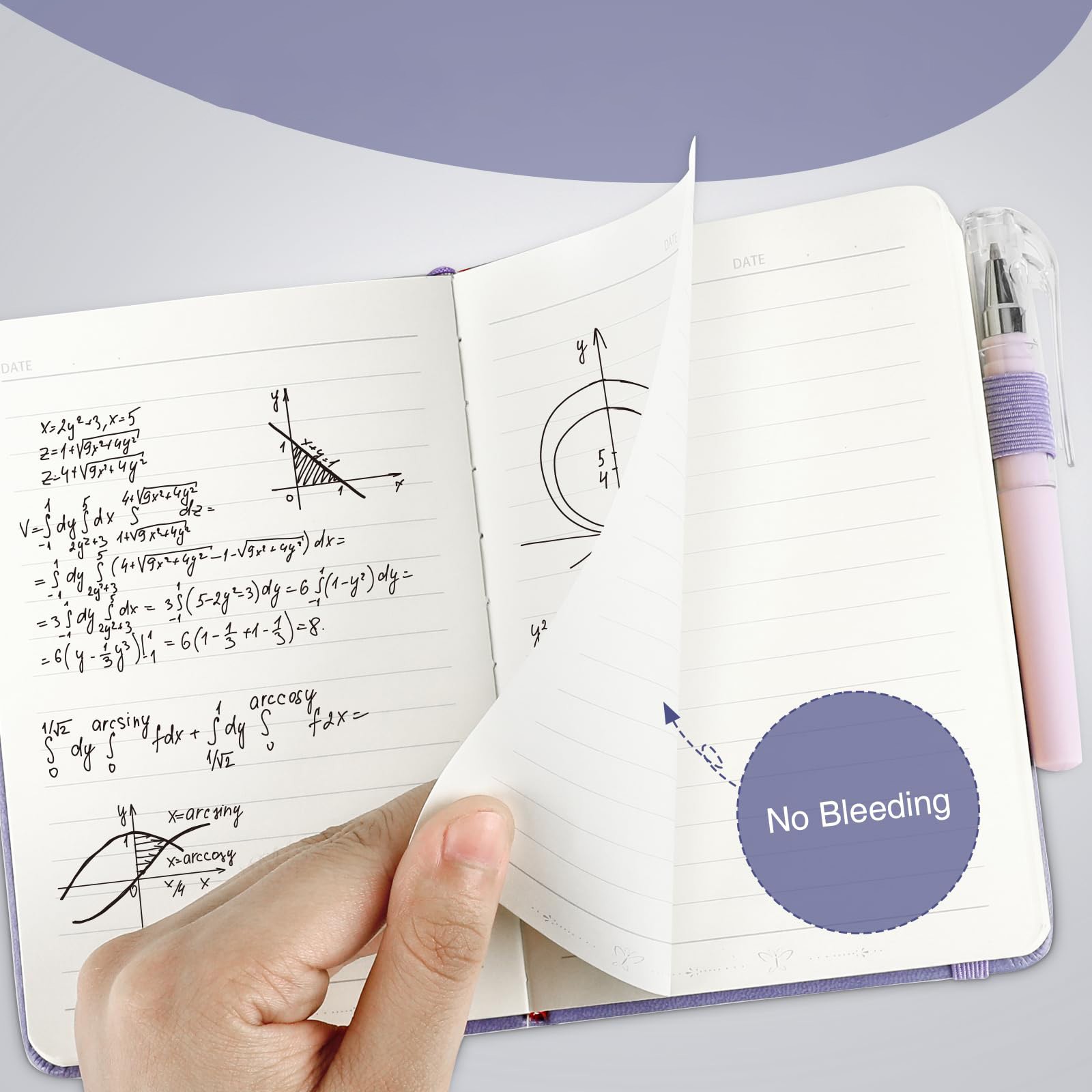 Pocket Notebook Set 3.7×5.7 In, 3 Color A6 Journals, College Ruled