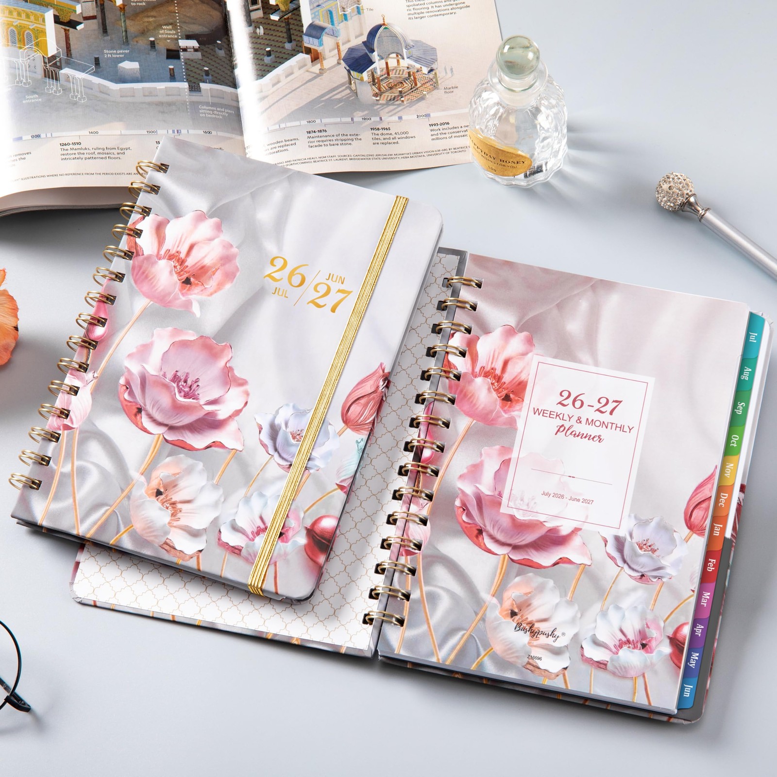 Bushypushy Planner 2026-2027 – Acdemic Planner 2026-2027 with Tabs, Jul. 2026…