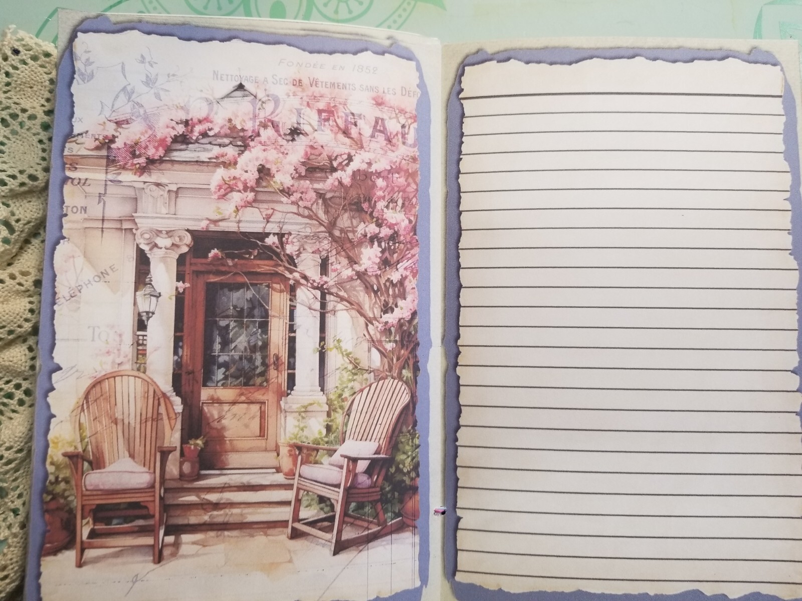 Junk Journal Booklet “SPRINGTIME” HANDMADE Cards, Pockets, Ephemera, Stickers