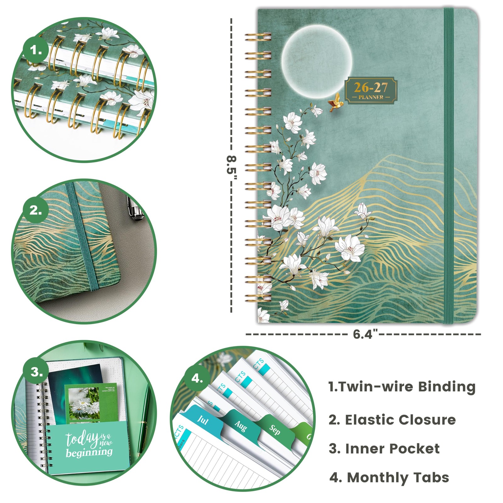 Planner 2026-2027 – JUL. 2026 – JUN. 2027, 2026-2027 Planner Weekly and Month…