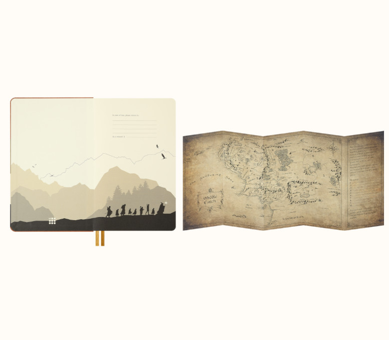 Moleskine The Lord of the Rings Notebook Frodo & Sam Large Plain Hard Cover