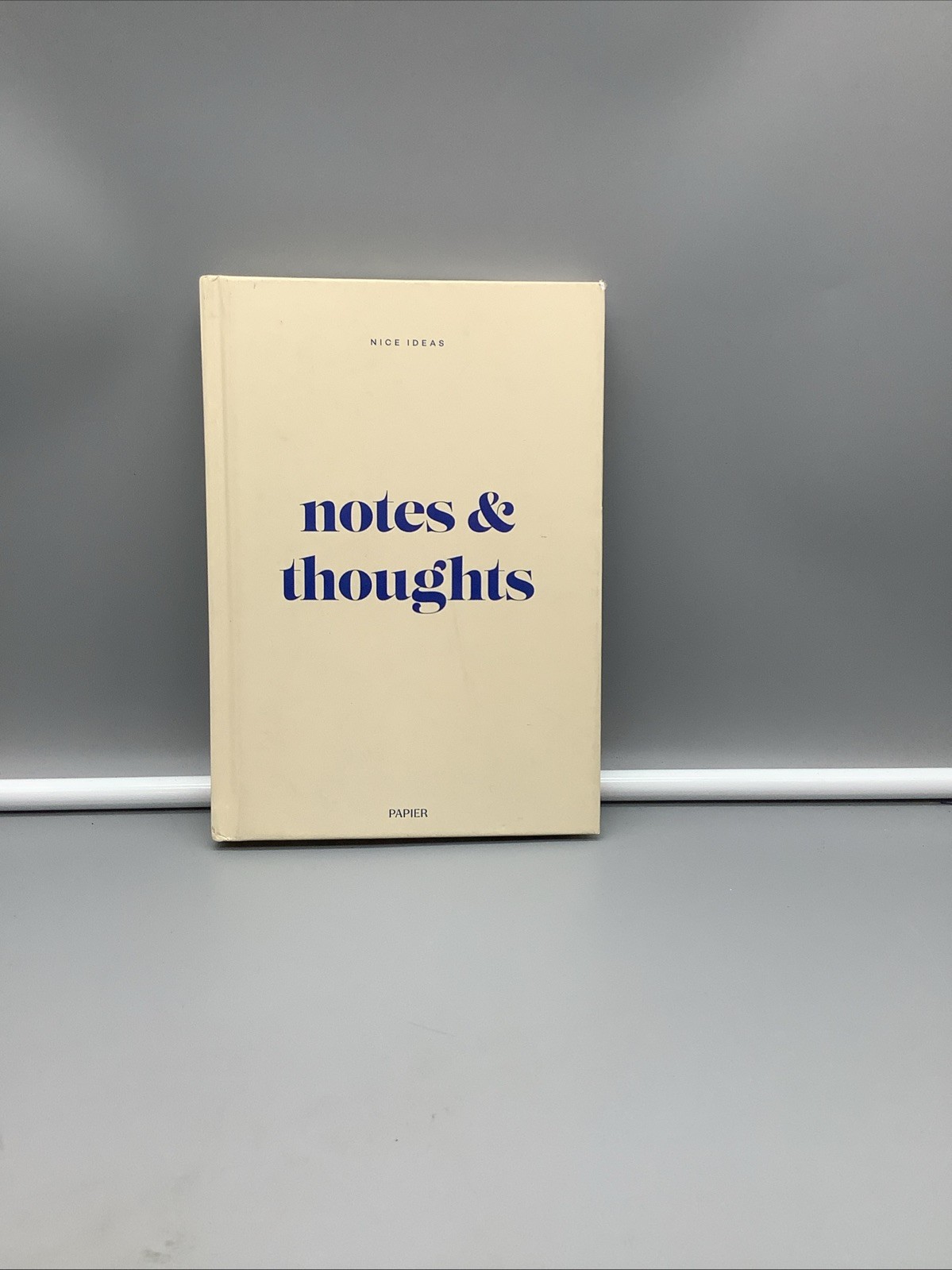 PAPIER – Plain Notebook “Notes & Thoughts” – Hardcover – GOOD Condition