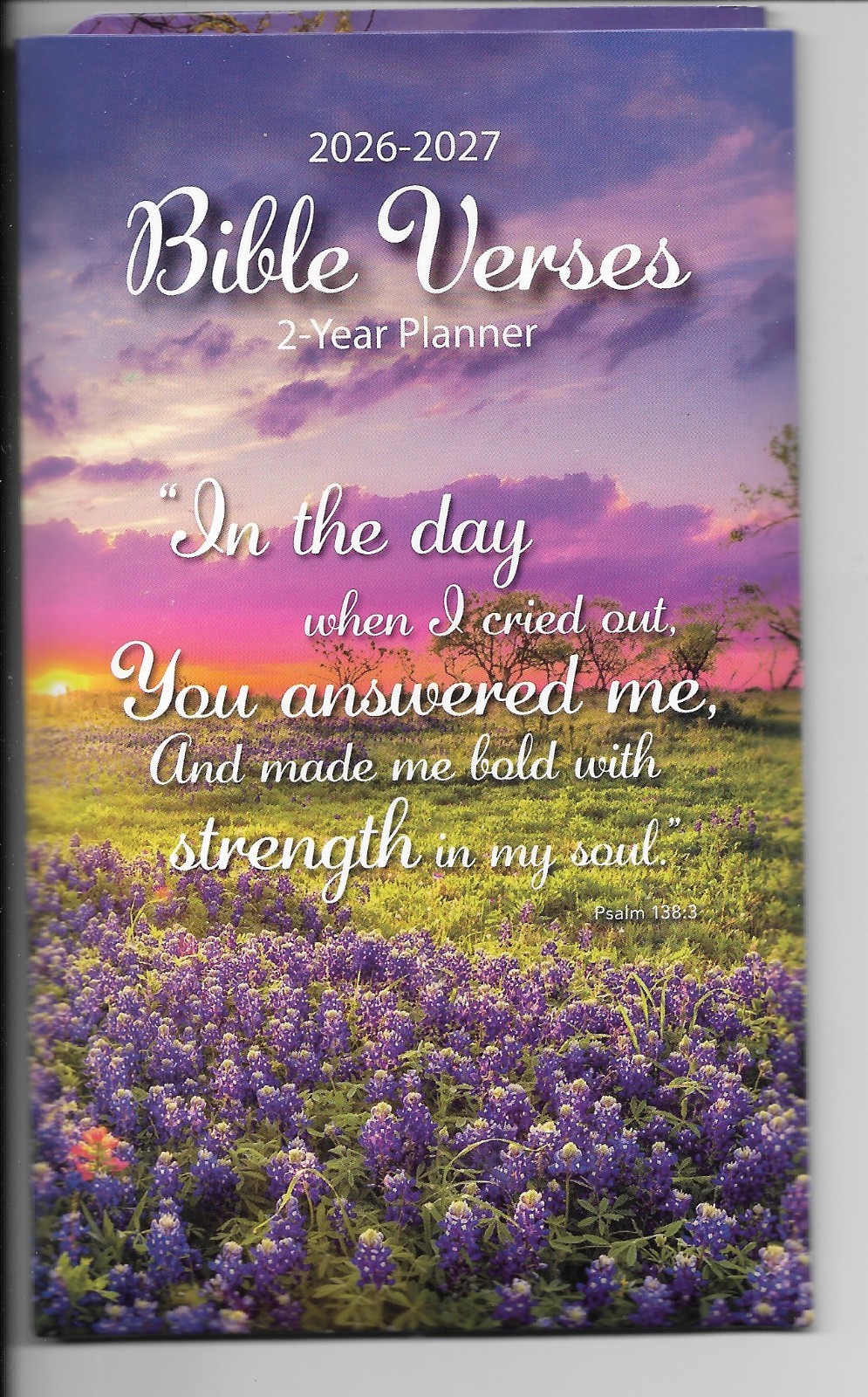 Pocket Calendar 2026-2027 Two Year Monthly Planner 3.5 x 6.5″ Bible Verses
