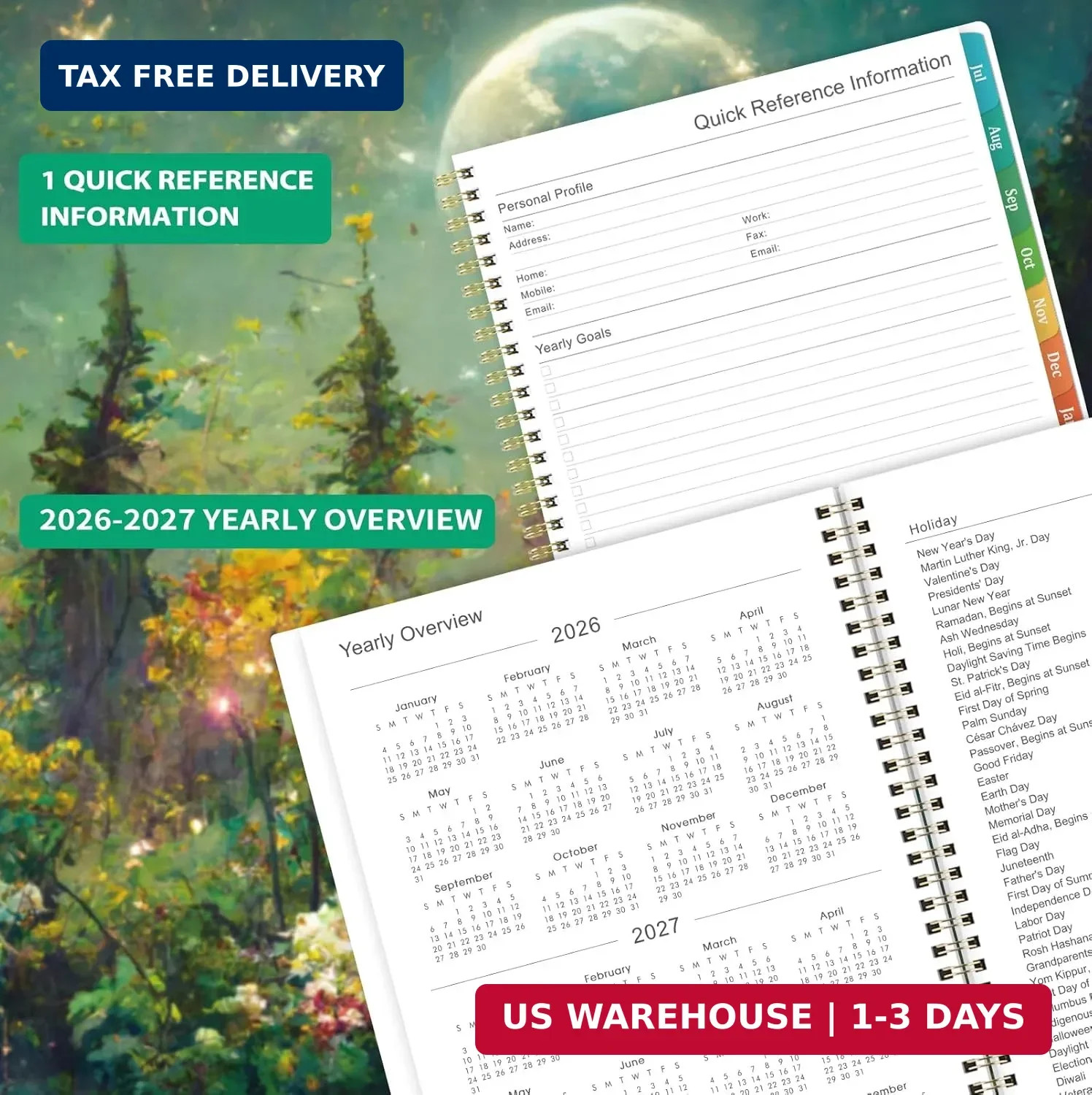 Planner 2026-2027 – Academic Planner 2026-2027, Jul.2026 – Jun.2027, 9″ x 11″, 2
