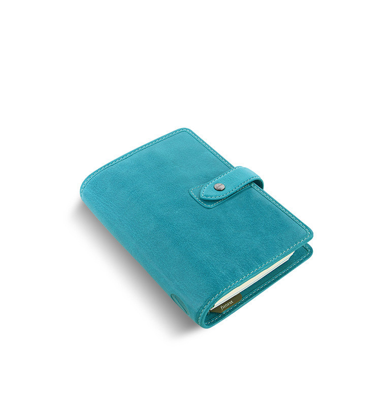 Filofax A6 Personal Malden Organiser Planner Diary Plan Blue Leather-026026 #B9
