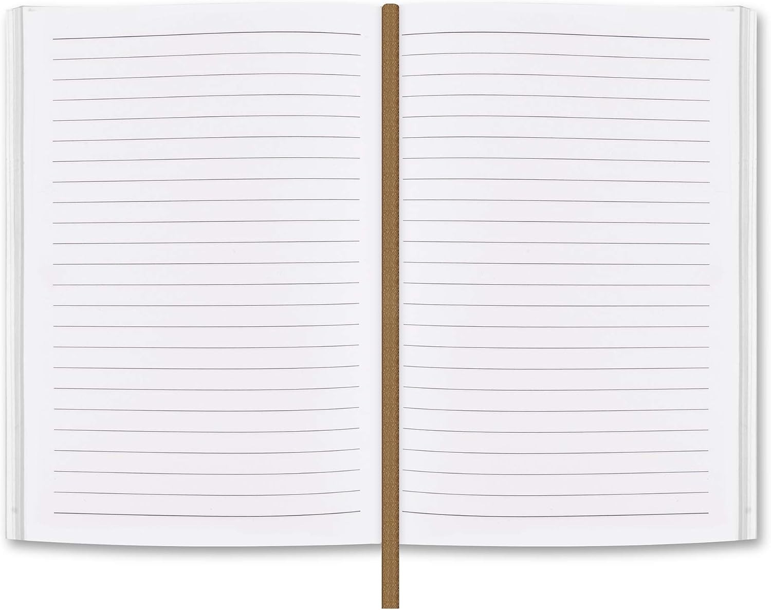 Smooth Writing A5 Refill Paper Inserts – 320 Lined Pages with Durable Bookmark