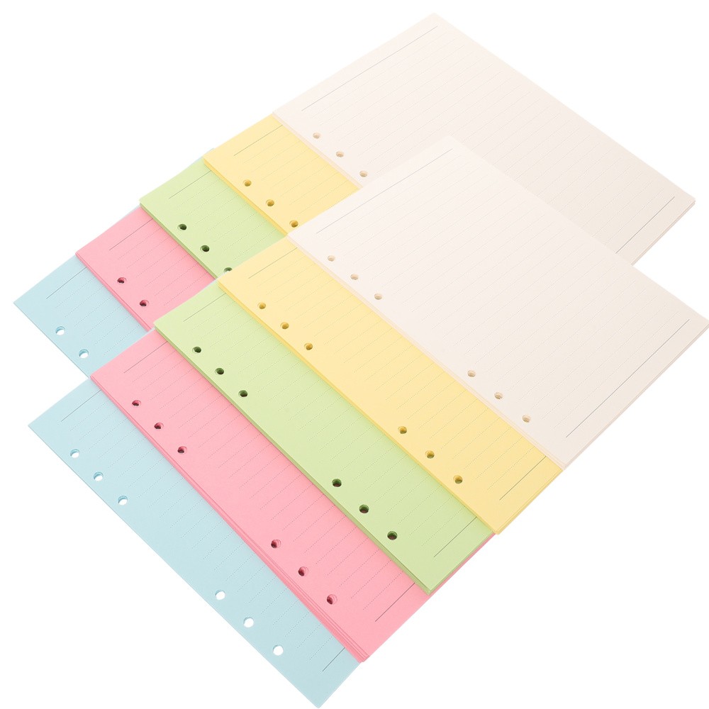 2 Sets Reusable Loose Leaf Planner Inserts A5 Binder Refill Paper Smooth Writing