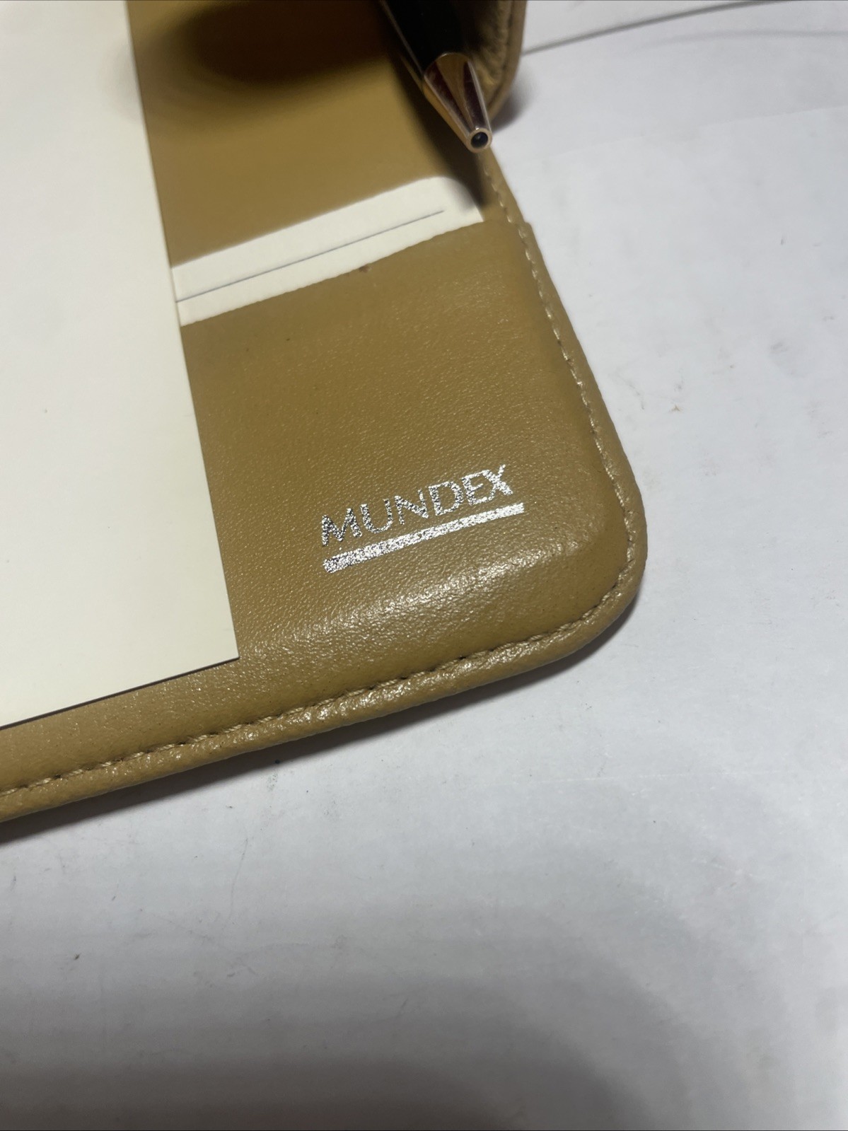 Faux Leather Planner Wallet Mundex Yellow Organizer Zip Around 6 Ring Binder