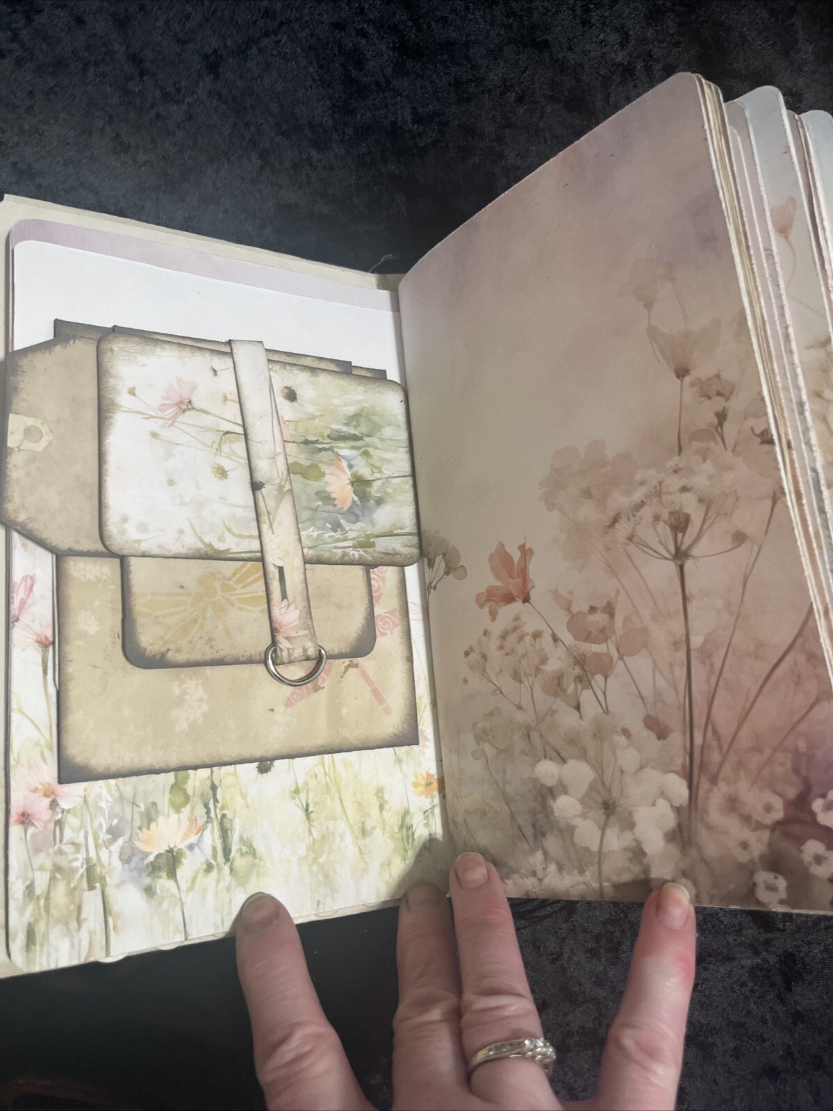 Journal Handmade Wildflowers Corner Protectors Book Label Plate