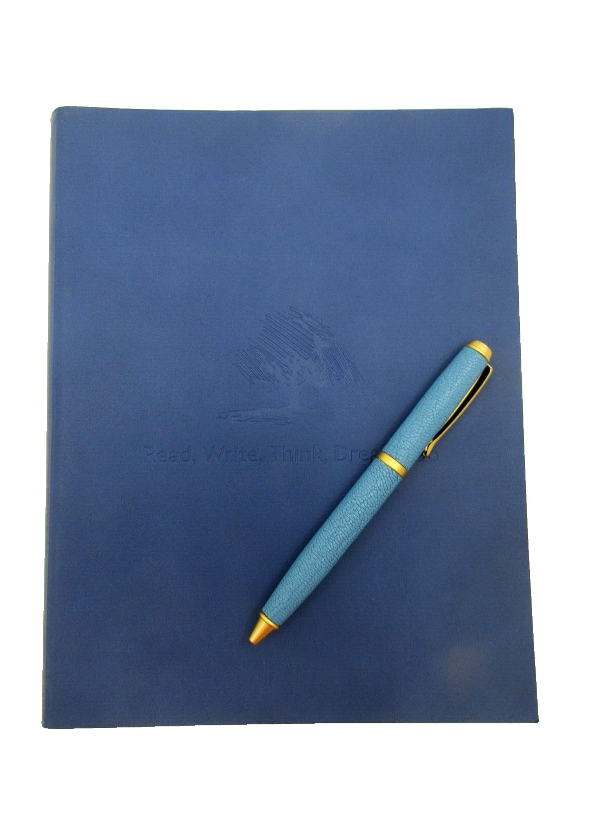 Levenger Journal 9″ Leather Softcover 224 Lined Pages Blue