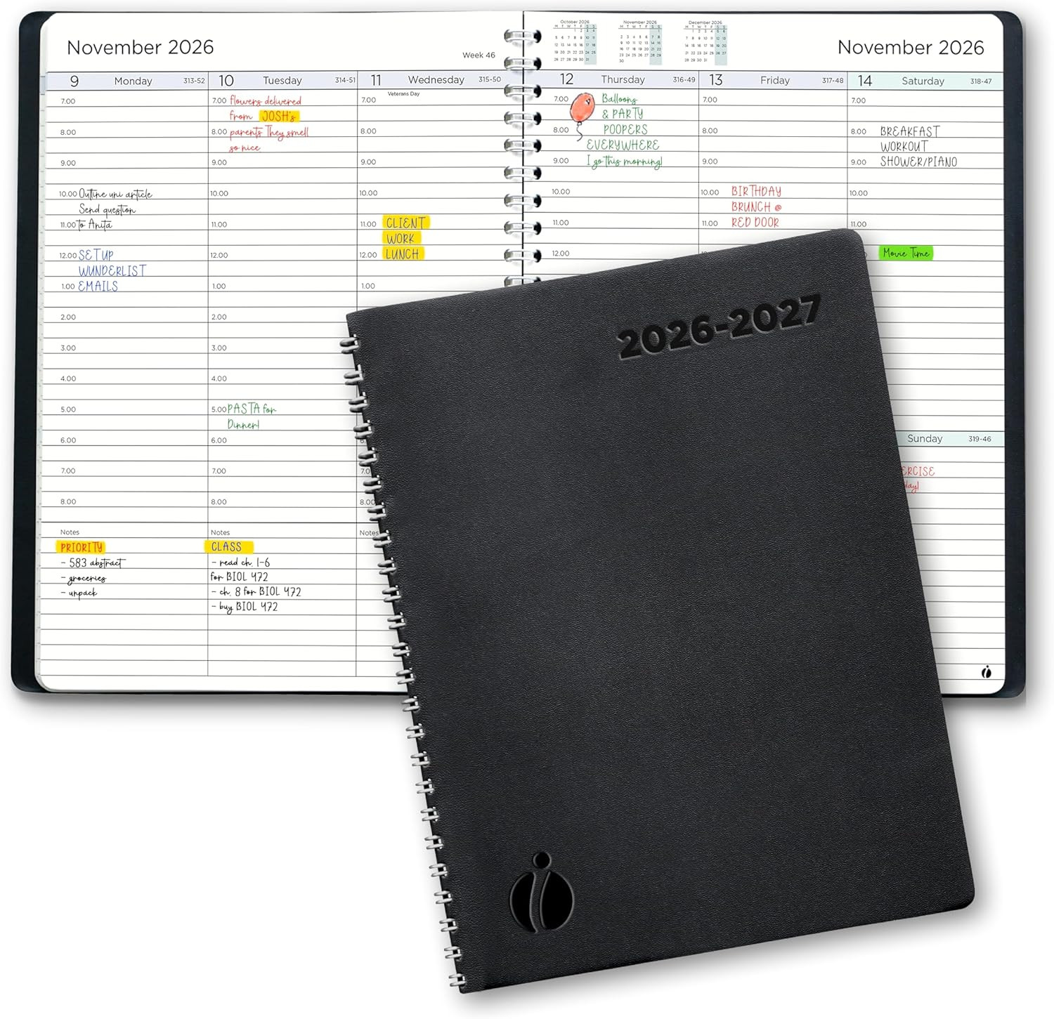 Academic Planner 2026-2027 – Hourly 2026-2027 Planner Weekly and Monthly – Appoi