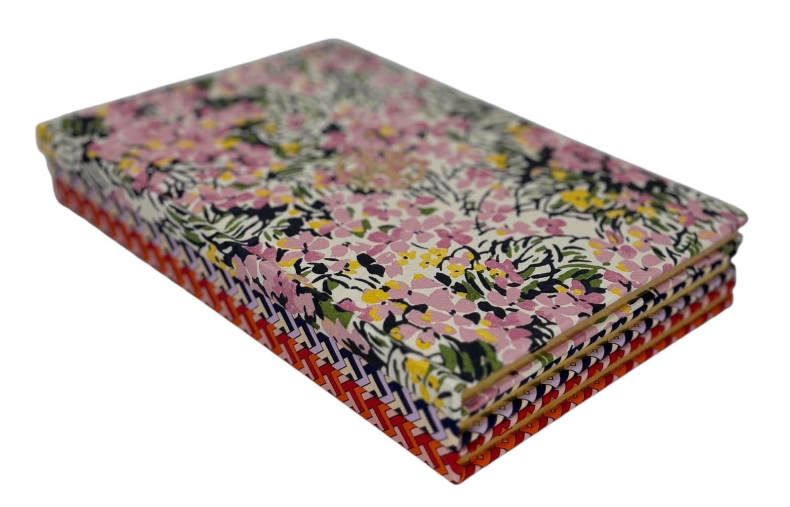 Brand New Tory Burch Red TZag Notebook FLORAL
