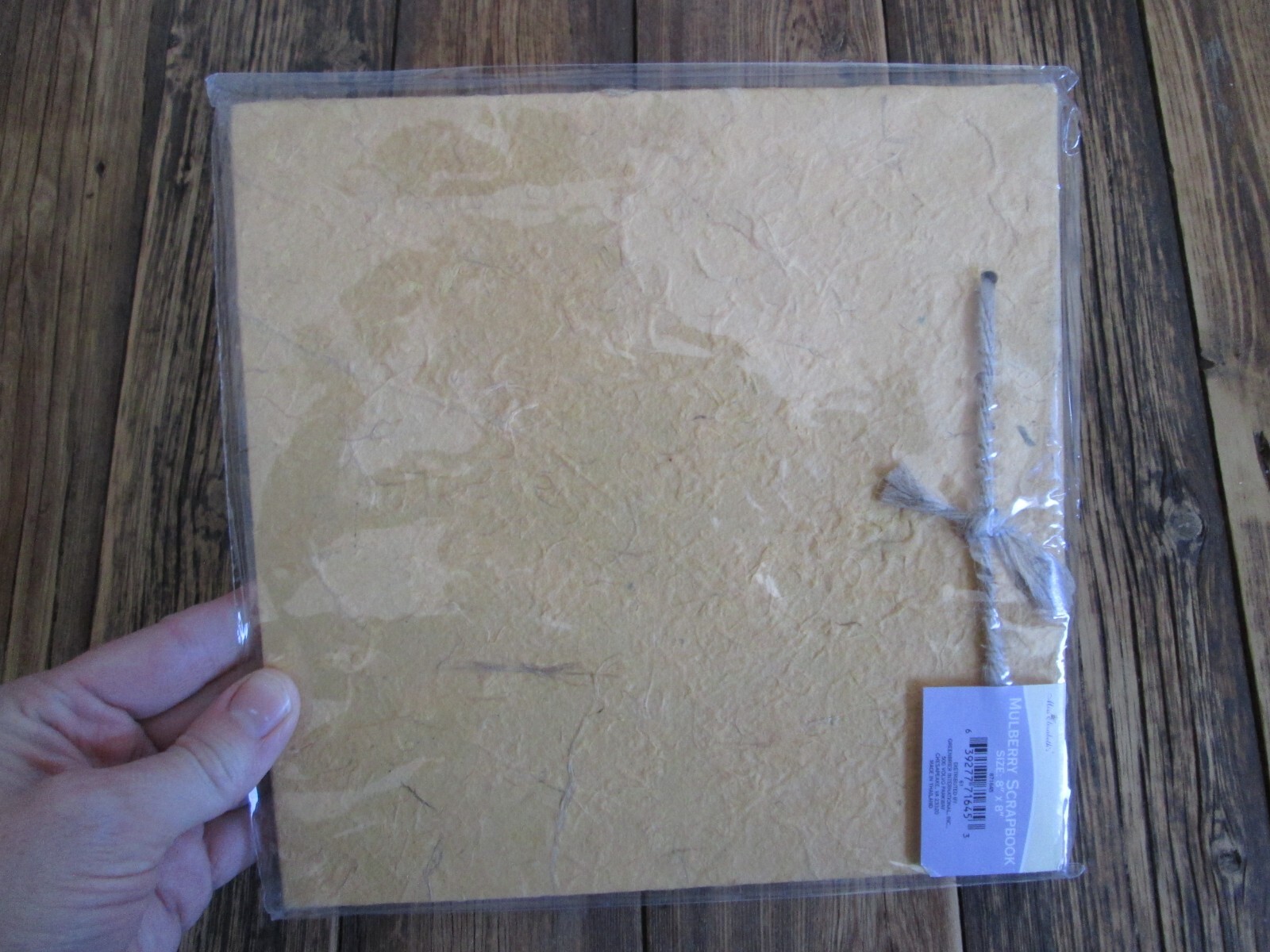 NEW Miss Elizabeth’s Mulberry Scrapbook 8×8 Recycled Paper Blank Journal Yellow