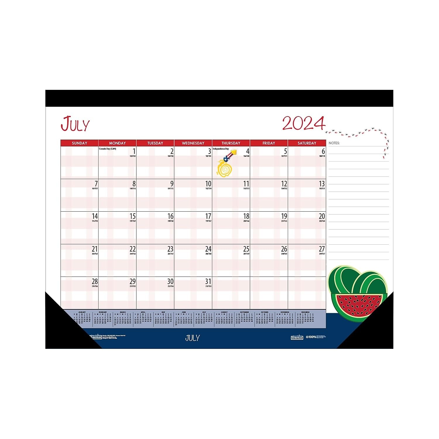 2024-2025 House of Doolittle Seasonal Holiday 22 x 17 Inches, Multicolor