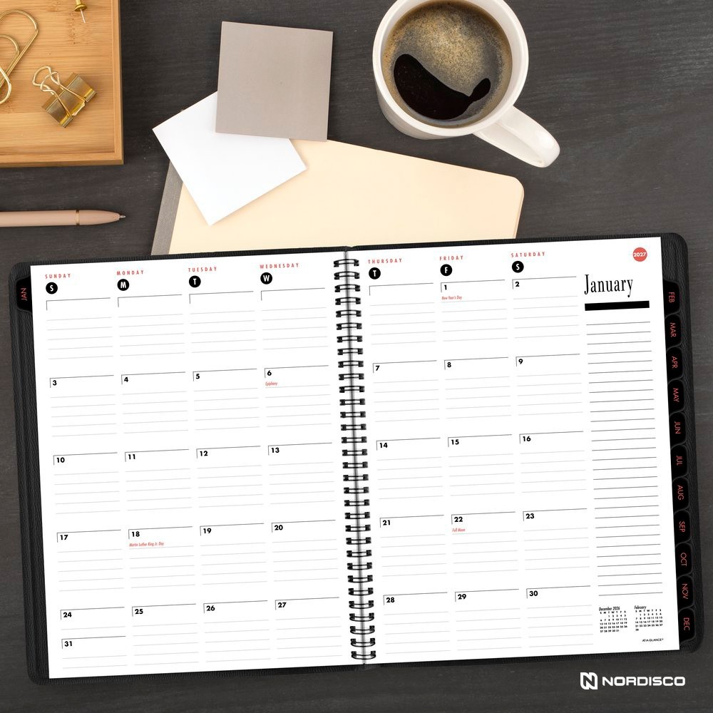2026 At-A-Glance 70-864-05 Weekly Monthly Appointment Book, 8-1/2 x 11″