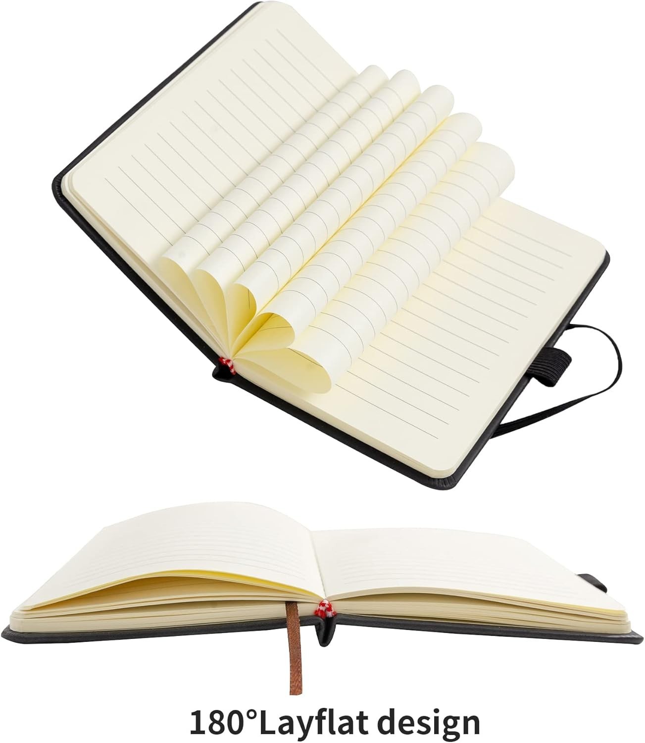 Versatile Plain Ruling Leather Notebook – 2Pack for Students and Professionals