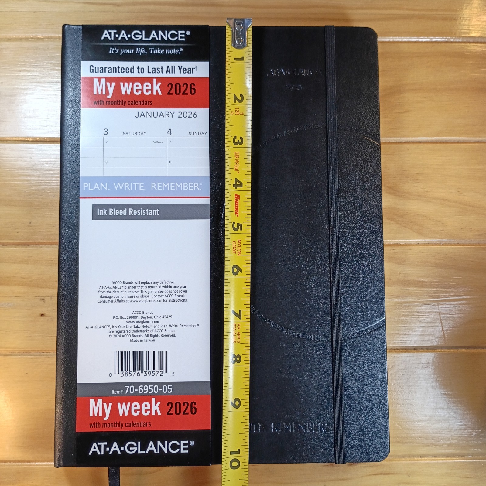 AT-A-GLANCE My Week 2026 Item #70-6950-50 Ink Bleed Resistant Hardcover New.