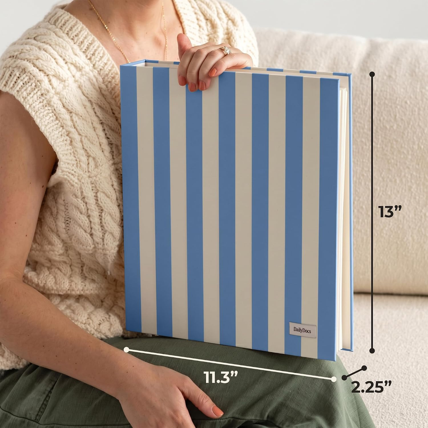 Document Organizer Binder for Important Papers & Passports, Cloud