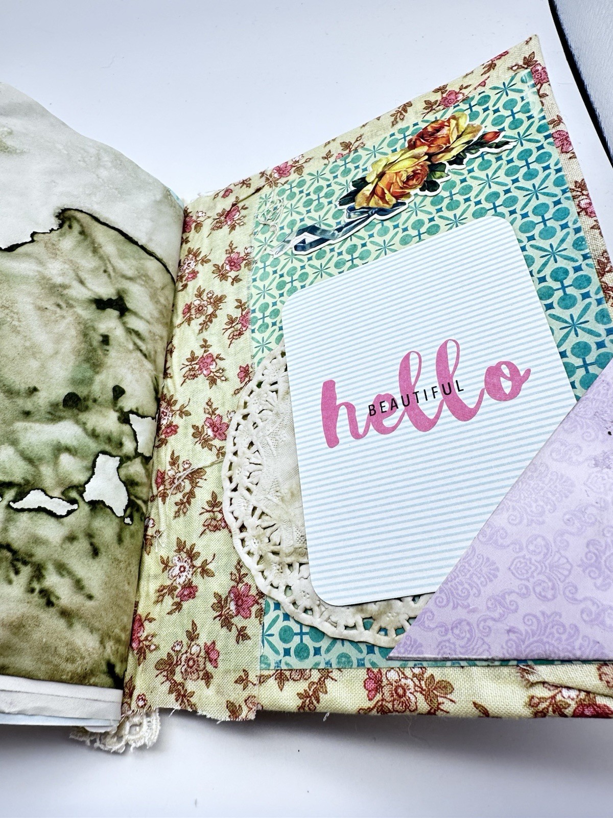Junk Journal Bird Themed 8×6 Inches With Coffee Dyed Paper For Journaling