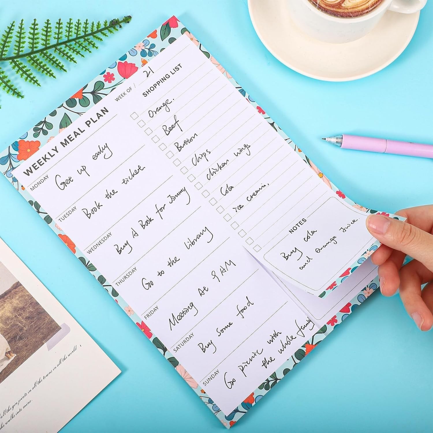 60 Sheet Meal Planner for Fridge, Magnetic Weekly Meal Planner & Grocery List…