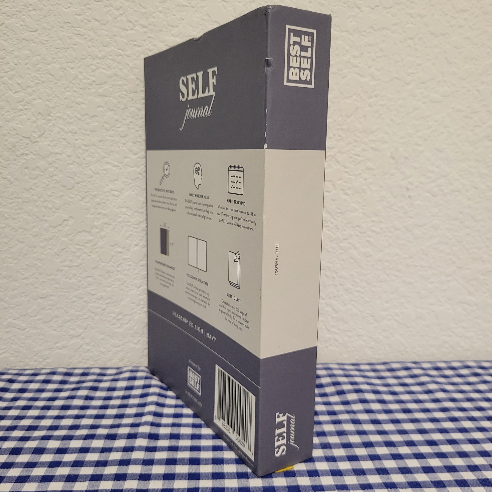 Best Self Self Journal Navy and Yellow Flagship Edition – OPEN BOX – CIB