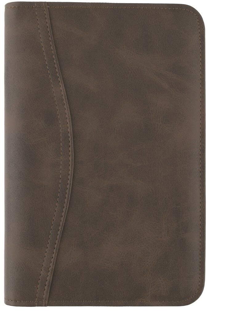AT-A-GLANCE Simulated Leather Starter Set, Portable Size, Distressed 033-0140-04