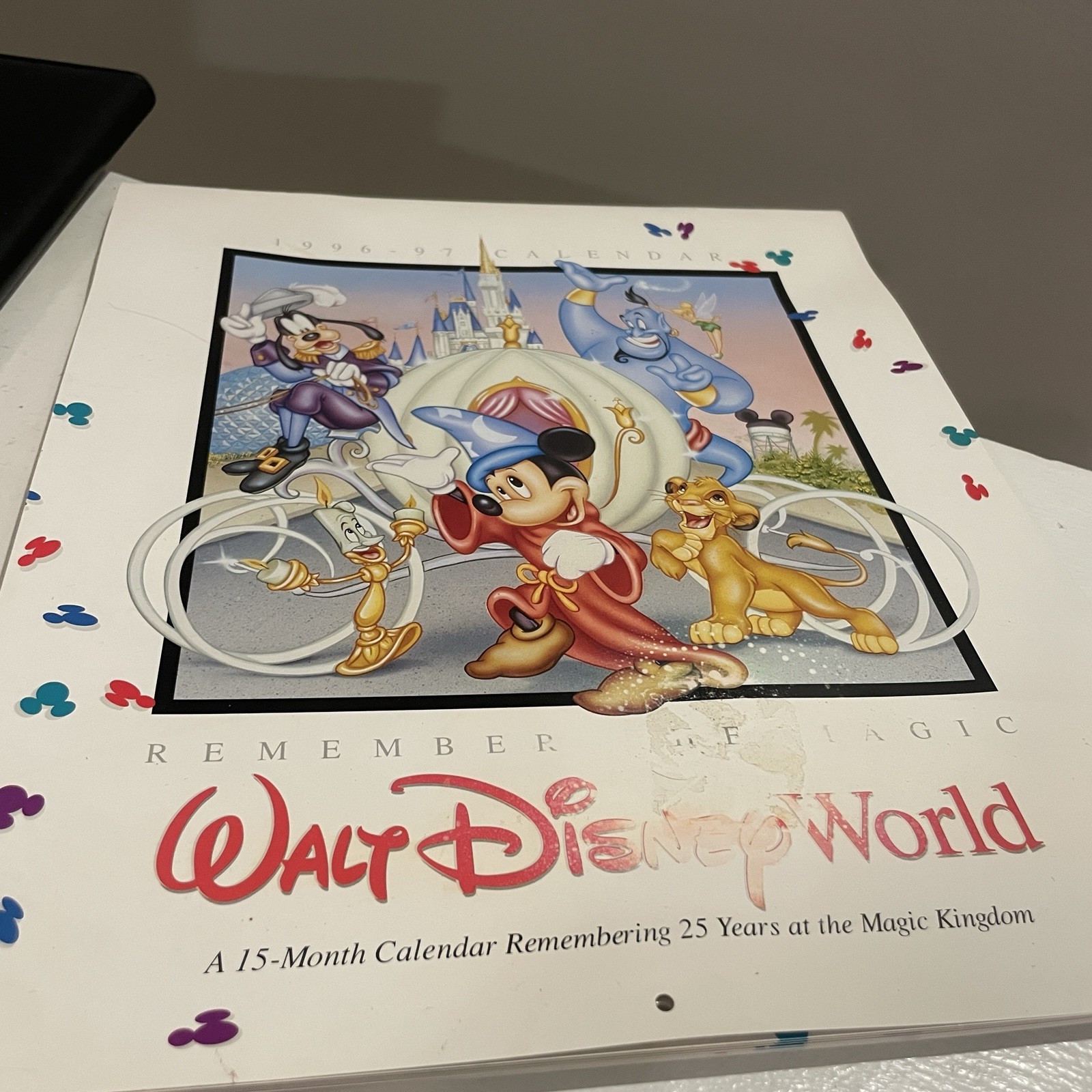 Disney Institute Portfolio Padfolio Pen Set 1996 WDW 25th Anniversary Disneyana