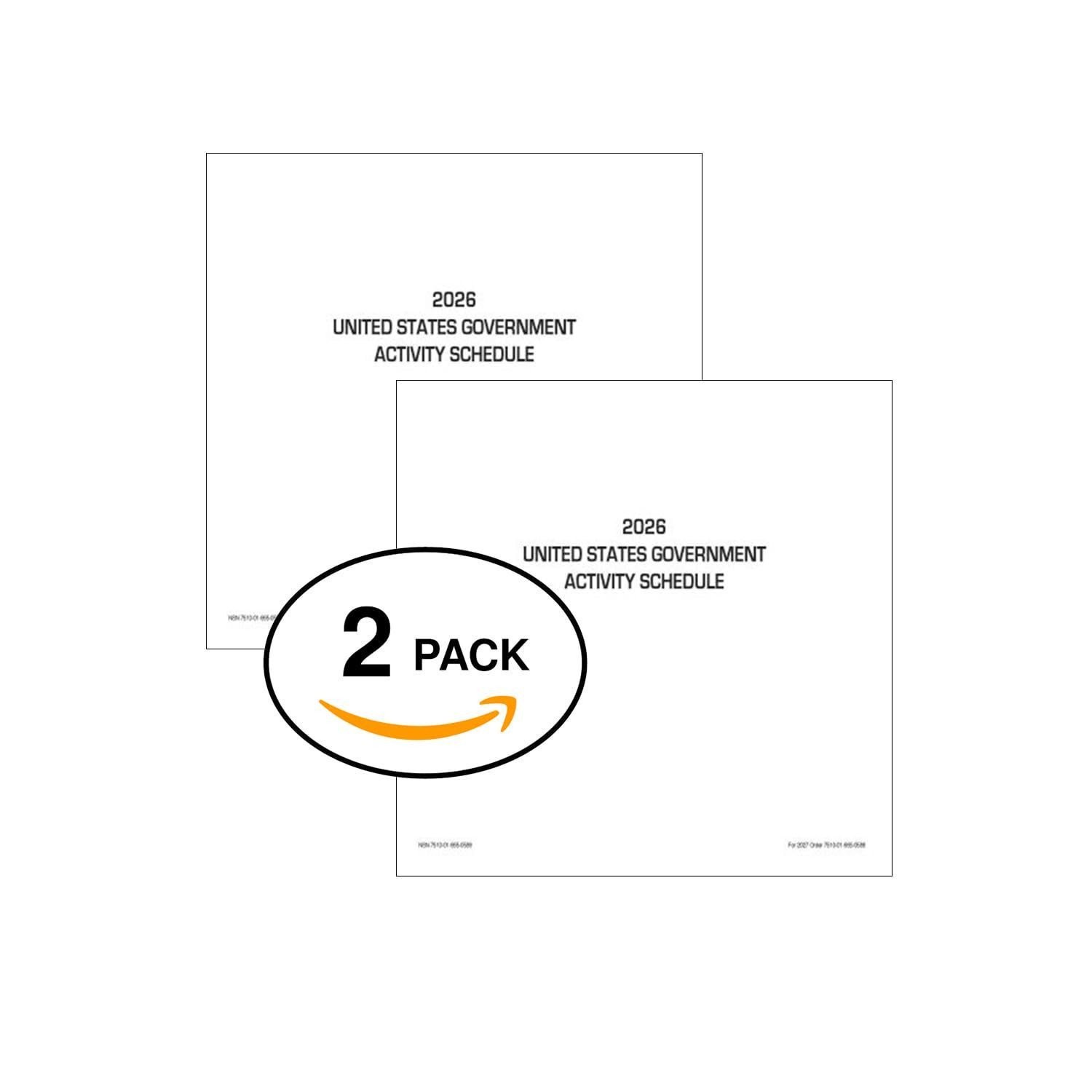 2026 Unicor United States Government Individual Activity Schedule, Pack of 2